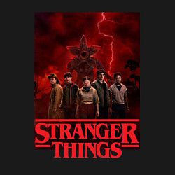 Свитшот хлопковый мужской Пятеро и демогоргон Загадочные события финал, цвет: черный — фото 2