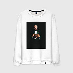 Свитшот хлопковый мужской Дон Корлеоне, цвет: белый