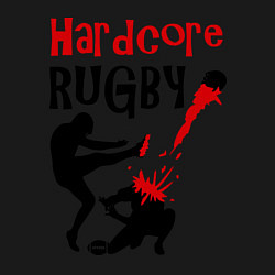 Свитшот хлопковый мужской Hardcore Rugby, цвет: черный — фото 2