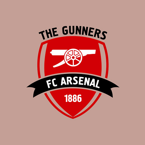 Мужской свитшот FC Arsenal: The Gunners / Пыльно-розовый – фото 3