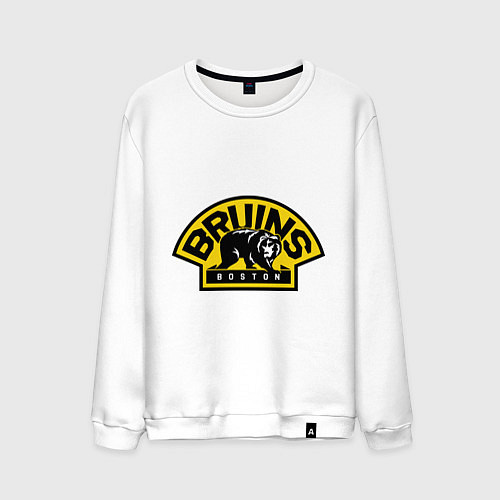 Мужской свитшот HC Boston Bruins Label / Белый – фото 1