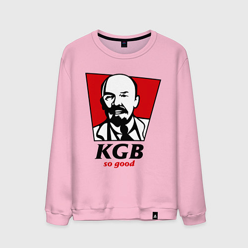 Мужской свитшот KGB: So Good / Светло-розовый – фото 1