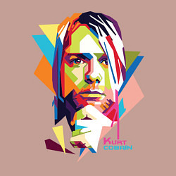 Свитшот хлопковый мужской Kurt Cobain: Colors, цвет: пыльно-розовый — фото 2