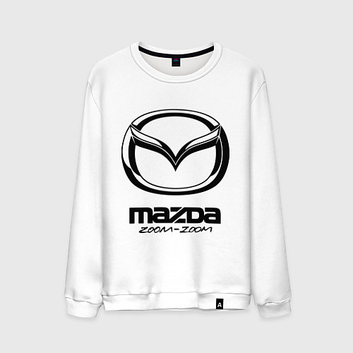 Мужской свитшот Mazda Zoom-Zoom / Белый – фото 1