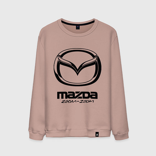 Мужской свитшот Mazda Zoom-Zoom / Пыльно-розовый – фото 1