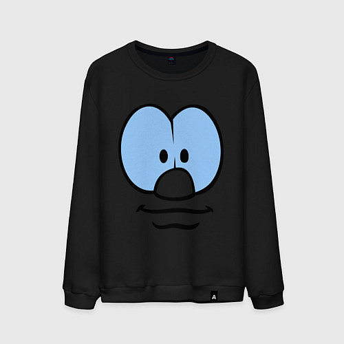 Мужской свитшот Милая мордочка / Черный – фото 1