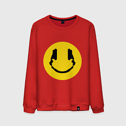 Свитшот хлопковый мужской Smile Music, цвет: красный