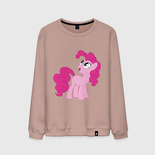 Мужской свитшот Пони Пинки Пай / Пыльно-розовый – фото 1