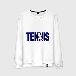 Свитшот хлопковый мужской Tennis, цвет: белый