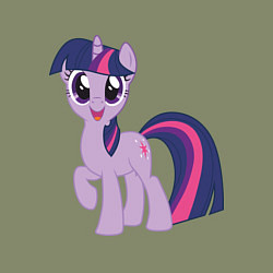 Свитшот хлопковый мужской Пони Сумеречная Искорка, цвет: авокадо — фото 2