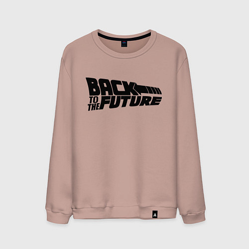 Мужской свитшот Back to the future / Пыльно-розовый – фото 1