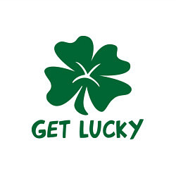 Свитшот хлопковый мужской Get lucky, цвет: белый — фото 2