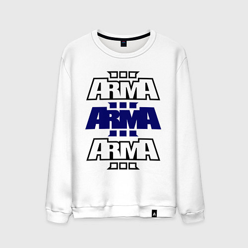 Мужской свитшот Arma 3 №2 / Белый – фото 1