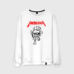 Мужской свитшот Metallica: Pushead Skull