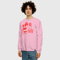 Свитшот хлопковый мужской Freddy Game Over, цвет: светло-розовый — фото 2