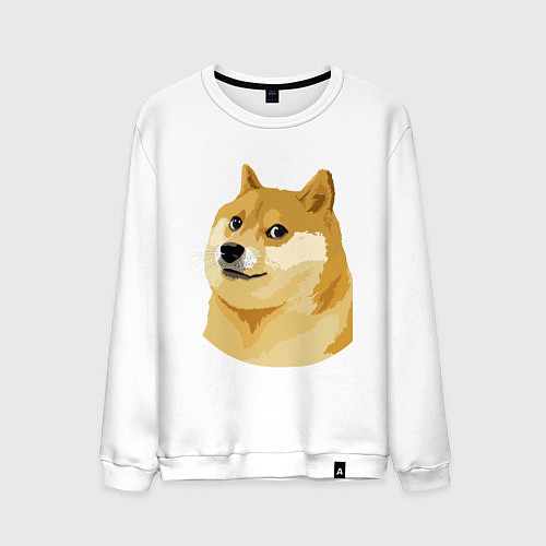 Мужской свитшот Doge / Белый – фото 1