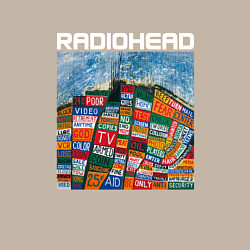 Свитшот хлопковый мужской Radiohead, цвет: миндальный — фото 2
