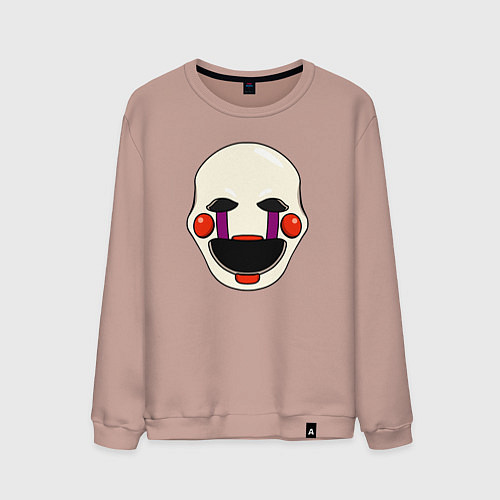 Мужской свитшот Puppet FNAF Марионетка / Пыльно-розовый – фото 1