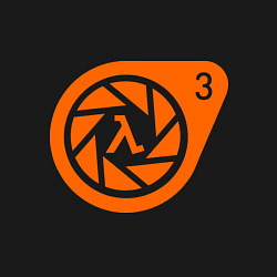 Свитшот хлопковый мужской Half-Life 3: Logo, цвет: черный — фото 2