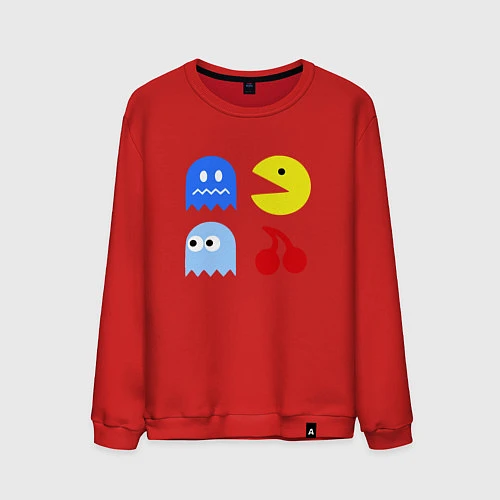 Мужской свитшот Pac-Man Pack / Красный – фото 1