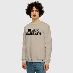 Свитшот хлопковый мужской Black Sabbath, цвет: миндальный — фото 2