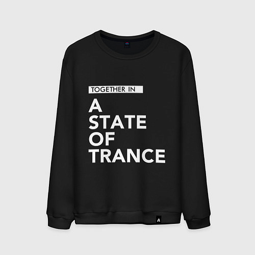 Мужской свитшот Together in A State of Trance / Черный – фото 1