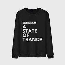 Свитшот хлопковый мужской Together in A State of Trance, цвет: черный