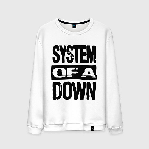 Мужской свитшот System Of A Down / Белый – фото 1