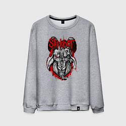 Свитшот хлопковый мужской Slipknot Goat, цвет: меланж