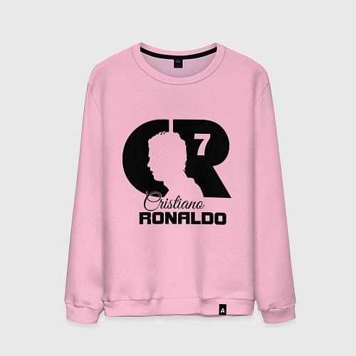 Мужской свитшот CR Ronaldo 07 / Светло-розовый – фото 1