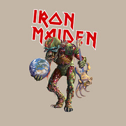 Свитшот хлопковый мужской Iron Maiden: Zombie, цвет: миндальный — фото 2