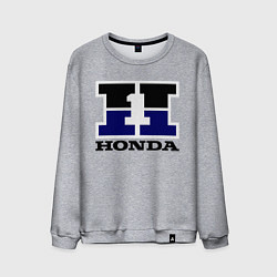 Свитшот хлопковый мужской Honda, цвет: меланж