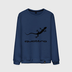 Свитшот хлопковый мужской Audi quattro, цвет: тёмно-синий