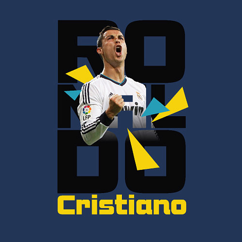 Мужской свитшот Ronaldo Funs / Тёмно-синий – фото 3