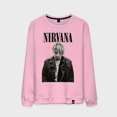 Мужской свитшот Kurt Cobain: Young / Светло-розовый – фото 1