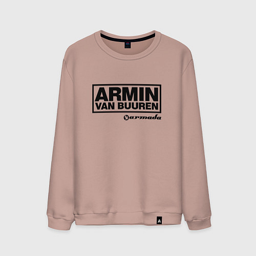Мужской свитшот Armin van Buuren / Пыльно-розовый – фото 1