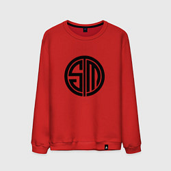 Свитшот хлопковый мужской TSM Logo, цвет: красный