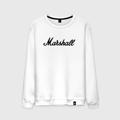 Мужской свитшот Marshall logo / Белый – фото 1