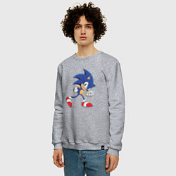 Свитшот хлопковый мужской Sonic the Hedgehog, цвет: меланж — фото 2