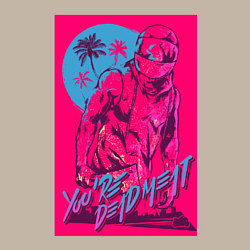 Свитшот хлопковый мужской You're dead meat, цвет: миндальный — фото 2