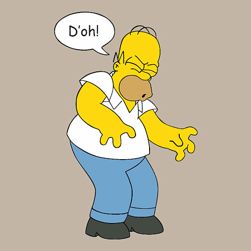 Мужской свитшот D'oh mood / Миндальный – фото 3