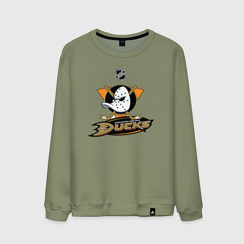 Мужской свитшот NHL: Anaheim Ducks / Авокадо – фото 1