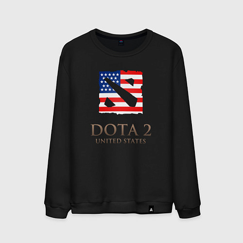 Мужской свитшот Dota 2: USA / Черный – фото 1