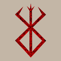 Свитшот хлопковый мужской Берсерк. Клеймо, цвет: миндальный — фото 2