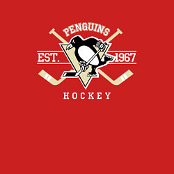 Свитшот хлопковый мужской Pittsburgh Penguins: Est.1967, цвет: красный — фото 2