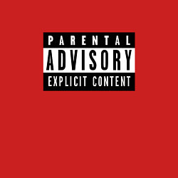 Свитшот хлопковый мужской Parental Advisory, цвет: красный — фото 2