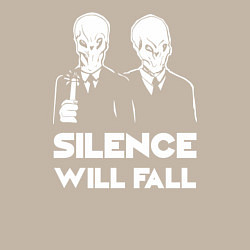 Свитшот хлопковый мужской The Silence will fall, цвет: миндальный — фото 2