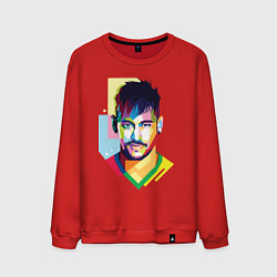 Свитшот хлопковый мужской Neymar: fun-art, цвет: красный