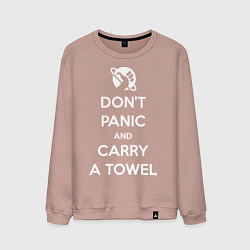 Мужской свитшот Dont panic & Carry a Towel