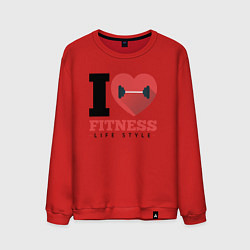 Мужской свитшот I love Fitness